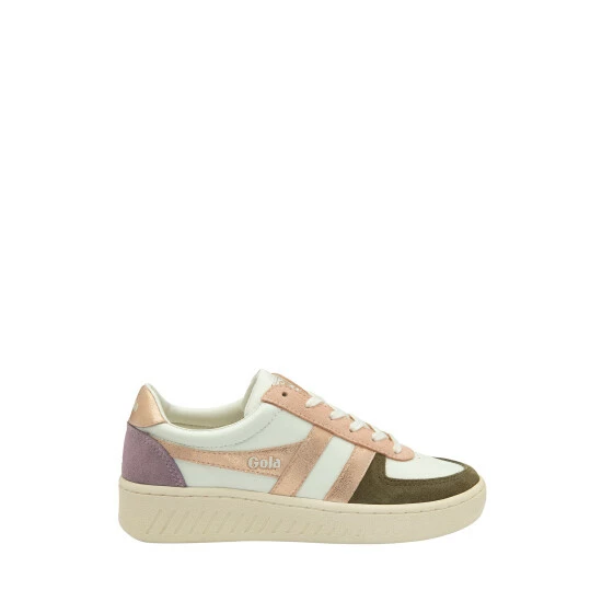 unnamed-file-77.jpg Gola Off White/Khaki Green/ Rose Gold Ladies' Grandslam Quadrant Lace-Up Trainers -Gola Shop unnamed file 77