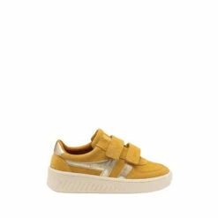 Gola Gold Grandslam Pearl Strap Kids Suede Strap Trainers -Gola Shop unnamed file 789