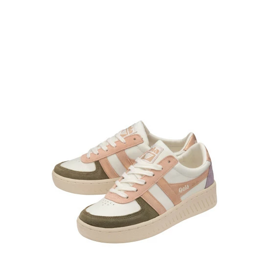 unnamed-file-79.jpg Gola Off White/Khaki Green/ Rose Gold Ladies' Grandslam Quadrant Lace-Up Trainers -Gola Shop unnamed file 79