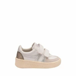 Gola White Grandslam Savanna Strap Kids Strap Trainers
