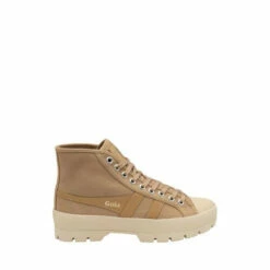 Gola Brown Ladies' Coaster Peak High Nylon Lace-Up Trainers -Gola Shop unnamed file 809