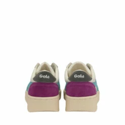 Gola White & Blue Ladies' Grandslam Trident Lace-Up Trainers -Gola Shop unnamed file 817