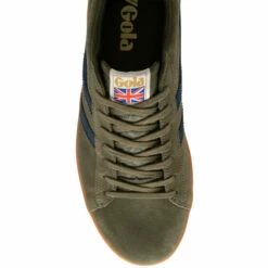 Gola Khaki Equipe Men's Suede Lace-Up Trainers -Gola Shop unnamed file 823