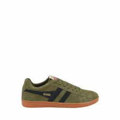 Gola Khaki Equipe Men's Suede Lace-Up Trainers -Gola Shop unnamed file 824