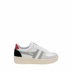 Gola White Grandslam Trident LaceUp Trainers