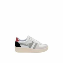 Gola White Grandslam Trident LaceUp Trainers -Gola Shop unnamed file 829
