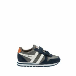 Gola Grey Daytona Strap Kids Nylon Strap Trainers