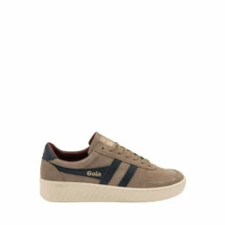 Gola Navy Grandslam Suede Men's Suede Lace-Up Trainers