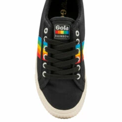 Gola Black Tennis Mark Cox Rainbow II Canvas LaceUp Trainers 5 Gola Black Tennis Mark Cox Rainbow II Canvas LaceUp Trainers -Gola Shop unnamed file 92