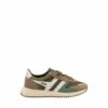 Gola Green Khaki/ White Chicago Nylon Lace-Up Trainers