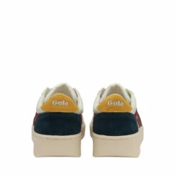 Gola White Men's Grandslam Trident Lace-Up Trainers -Gola Shop unnamed file 952