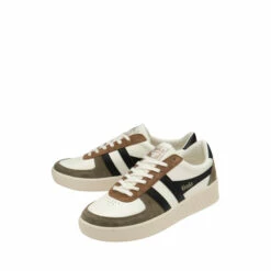 Gola White/Cream Grandslam Quadrant Men's Lace-Up Trainers -Gola Shop unnamed file 956