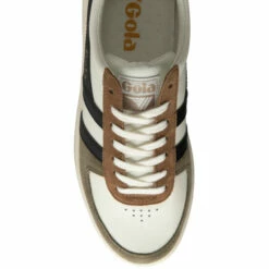 Gola White/Cream Grandslam Quadrant Men's Lace-Up Trainers -Gola Shop unnamed file 958