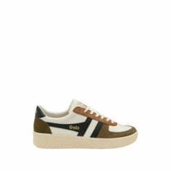 Gola White/Cream Grandslam Quadrant Men's Lace-Up Trainers -Gola Shop unnamed file 959