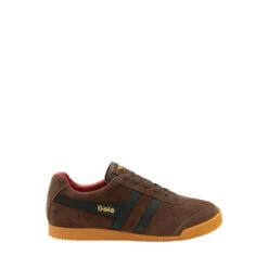Gola Black Harrier Men's Suede Lace-Up Trainers