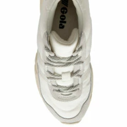 Gola White Lunar Ladies' Nylon Lace-Up Trainers -Gola Shop unnamed file 995